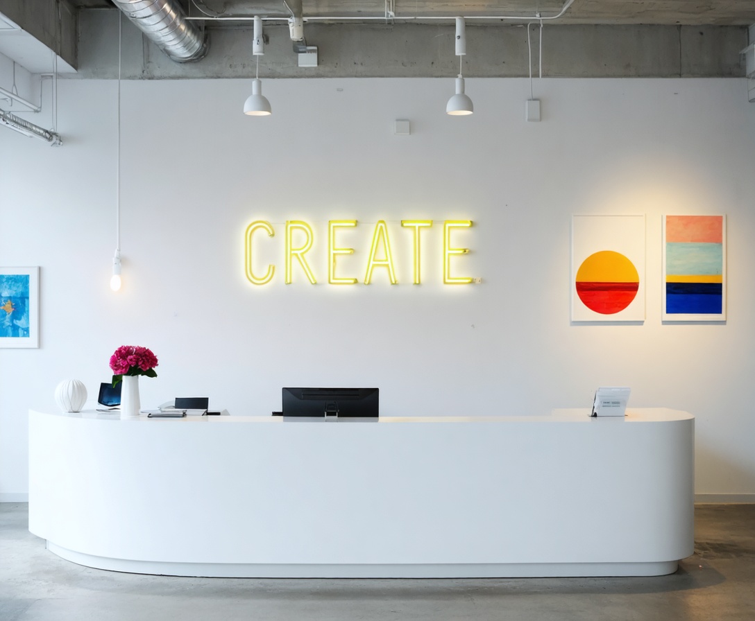 Современный интерьер нашей студии DesignHub в сердце Нью-Йорка